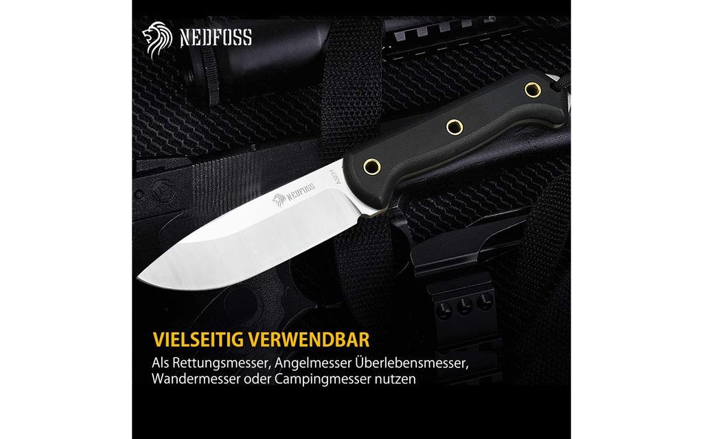 NEDFOS |  Outdoor Jagdmesser Bushcraft Fulltang Bild 6 von 8