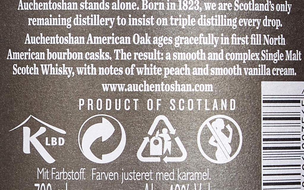 Auchentoshan | AMERICAN OAK Single Malt Scotch Whisky 40% Bild 4 von 5