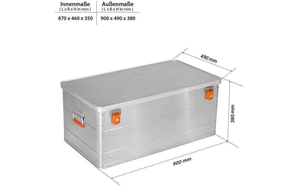 ALUBOX | B140 - Aluminium Transportbox 140 Liter Bild 5 von 8