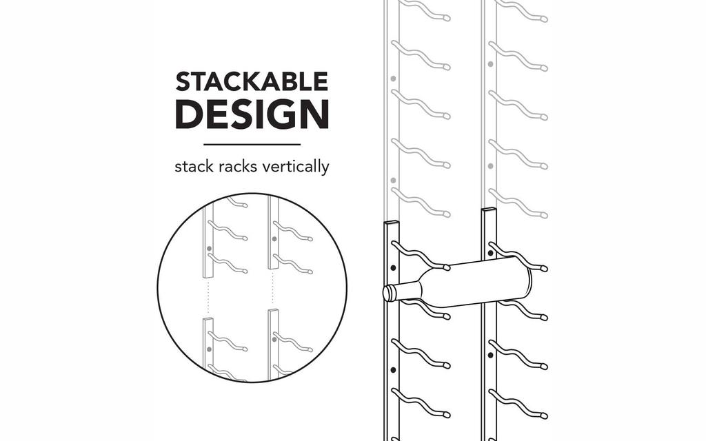 Final Touch | 18 Bottle Wine Rack Image 4 from 5