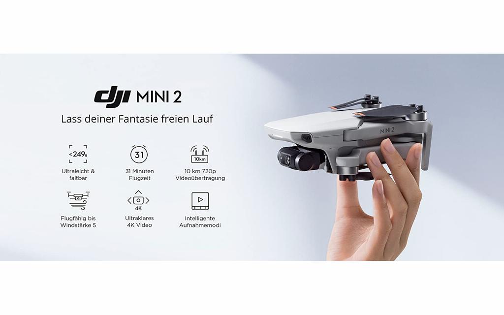 DJI Mini 2 - | Ultraleichter und faltbarer Drohnen Quadkopter Bild 6 von 6