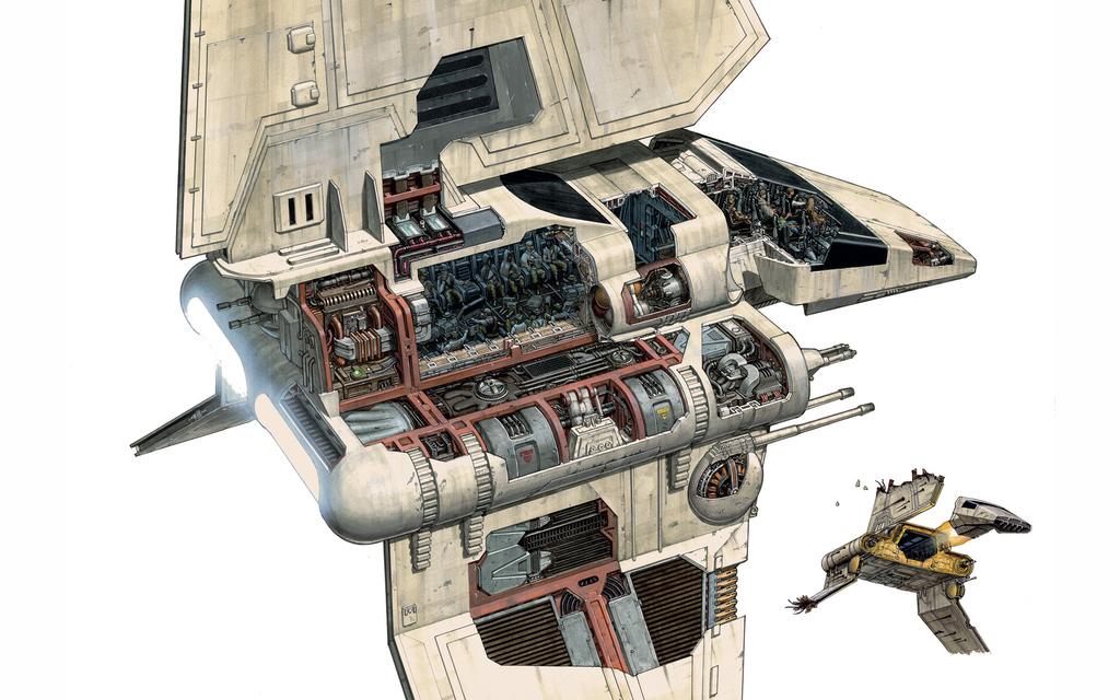 Querschnitt Artwork | Star Wars Vehicles and Scenes  Image 5 from 25