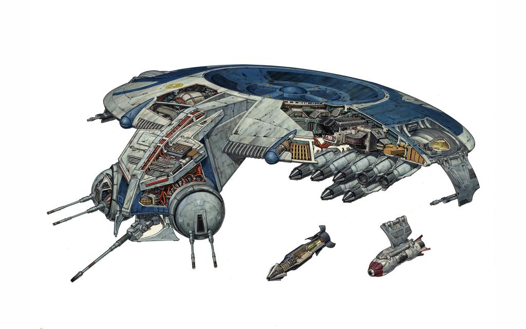 Querschnitt Artwork | Star Wars Vehicles and Scenes  Image 12 from 25