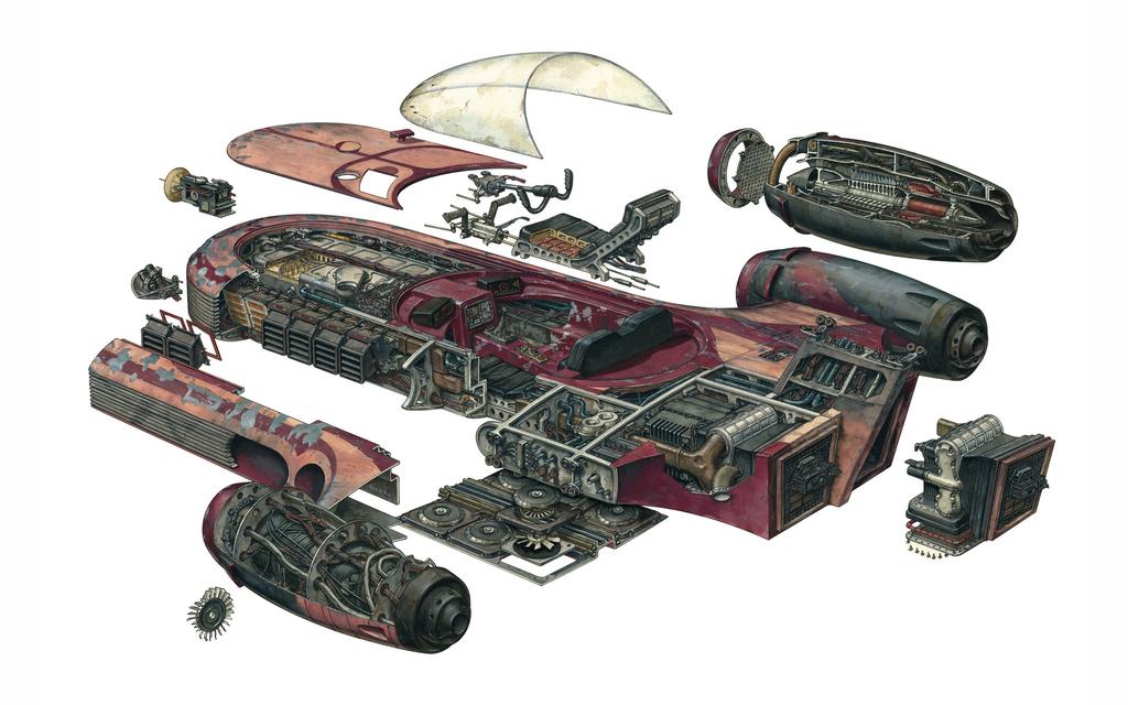 Querschnitt Artwork | Star Wars Vehicles and Scenes  Image 14 from 25