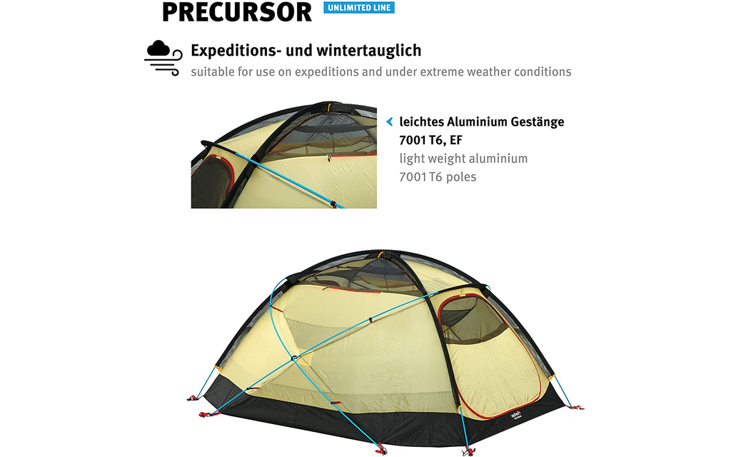 Wechsel Tents | Precursor 4 Personen Geodät | Unlimited Line | Winter Expeditions Zelt Image 7 from 14