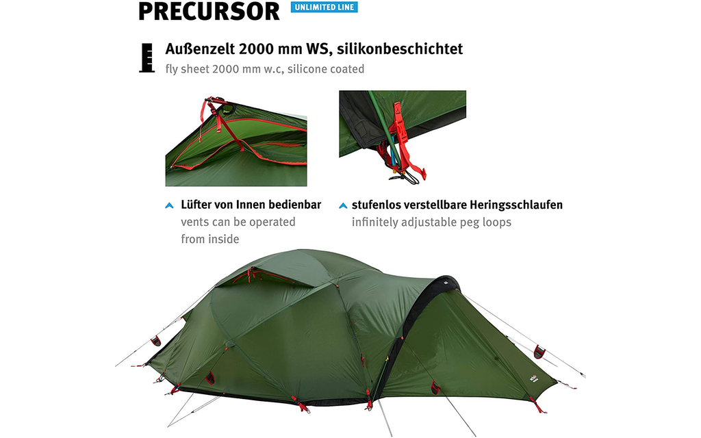 Wechsel Tents | Precursor 4 Personen Geodät | Unlimited Line | Winter Expeditions Zelt Image 9 from 14