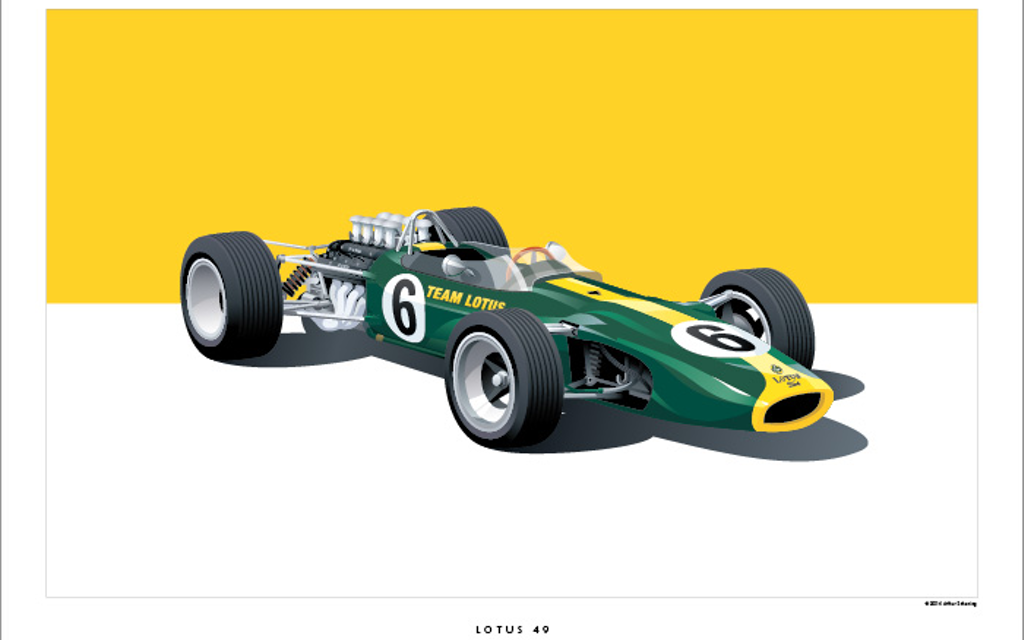 Historic Racing Cars | Kunst an der Wand  Bild 4 von 7
