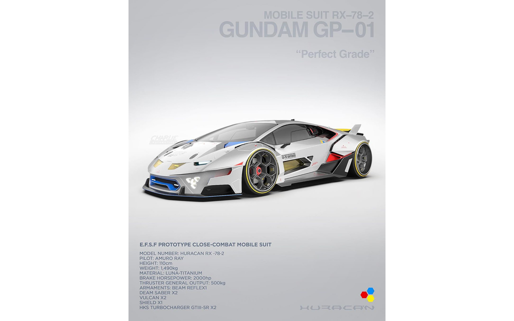 Lamborghini Gundam Style | Mobile Suit RX-78-2  Image 6 from 14