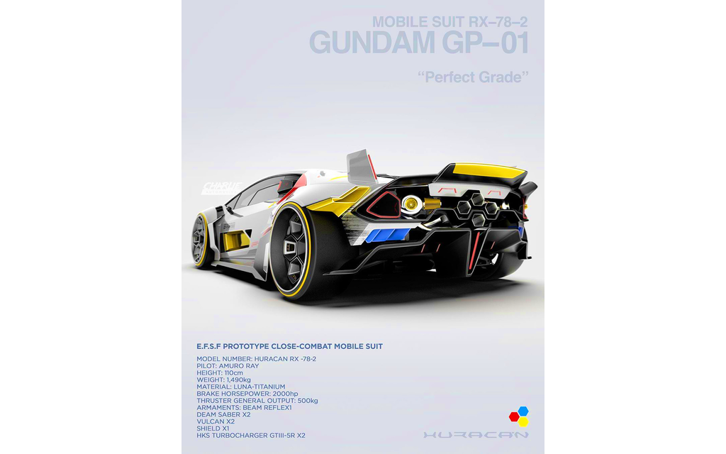 Lamborghini Gundam Style | Mobile Suit RX-78-2  Image 9 from 14