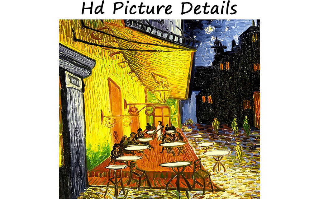 Fine Art HD Print | Caféterrasse am Abend - Gemälde von Vincent van Gogh  Bild 1 von 6