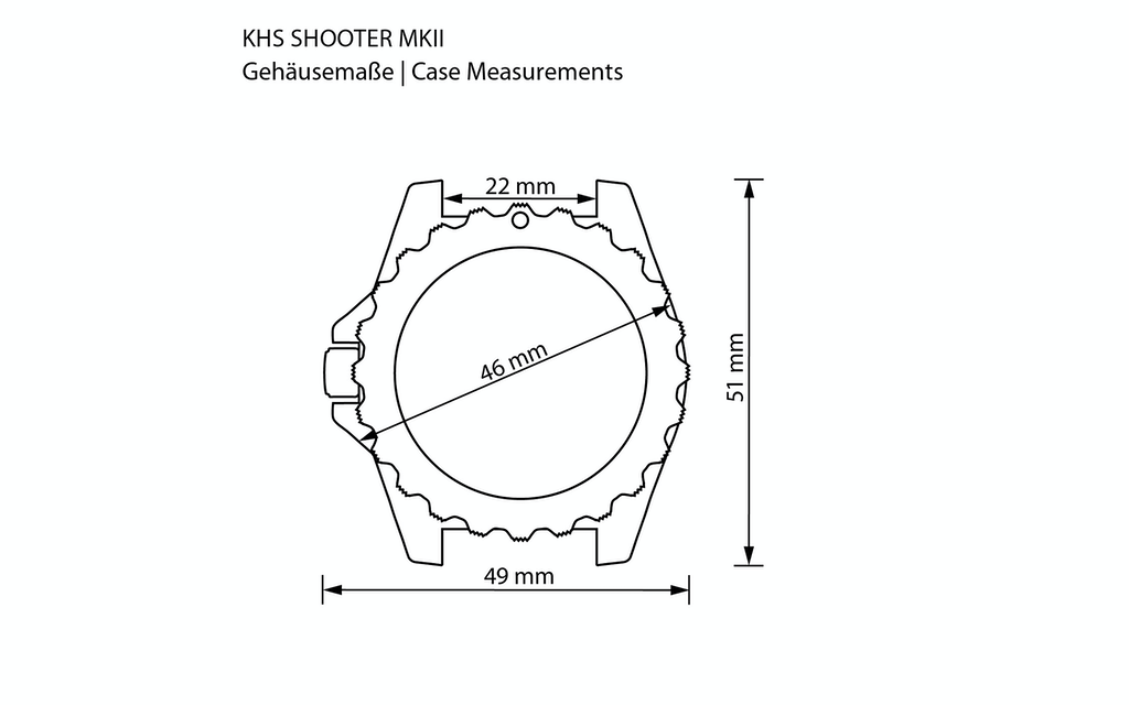 KHS | Tactical Watches | Shooter MKII XTAC NEOCARB® Karbon Black Bild 6 von 7