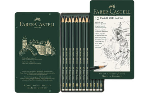 FABER-CASTELL | CASTELL 9000 12er Art Set - Bleistifte höchster Qualität