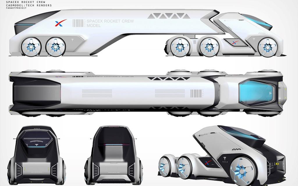 SPACEX & TESLA Semi | SPACE Truck Crossover Image 3 from 8