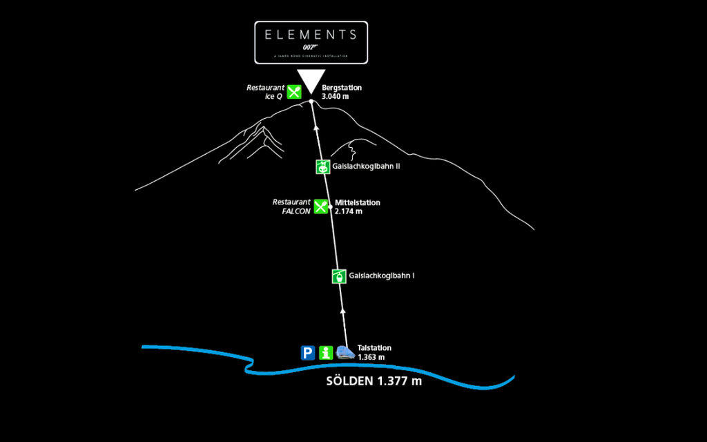 007 ELEMENTS JAMES BOND ERLEBNISWELT | Auf 3.050 m Seehöhe mit allen Sinnen eintauchen Bild 1 von 11